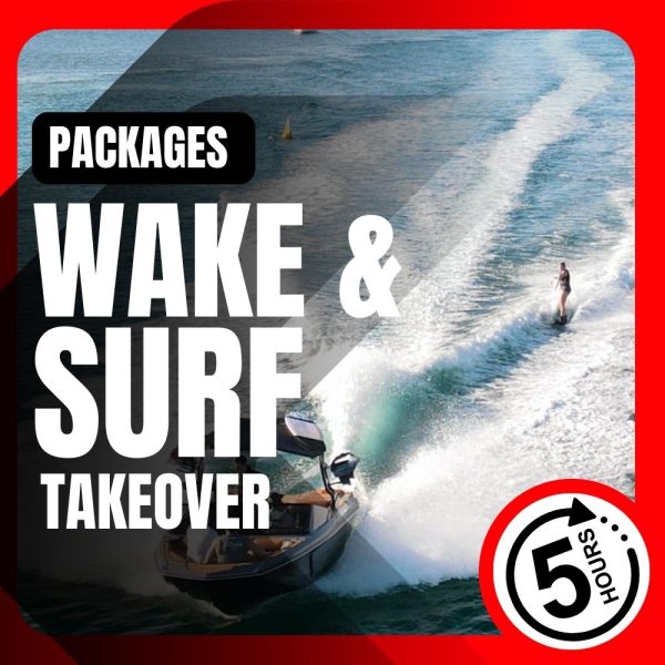 5 hour wakeboat hire with driver gold coast