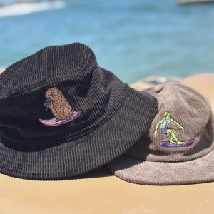 Liquid Playground Surfing Capybarra Cord Bucket Hat